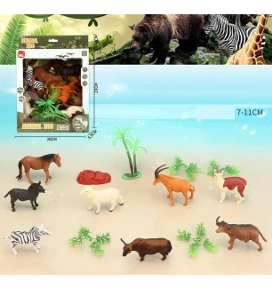 Набір тварин 3309-26 (72шт) 8 фігурок у коробці  