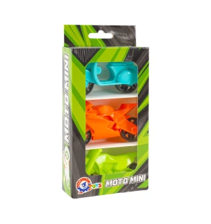 Іграшка "Мотоцикл Міні ТехноК" 1843 (5шт) набір 3 шт у коробці 18х5х3 см