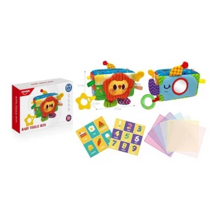 Брязкальце HE 8054 (72шт) м’яке пискавка шелесткі елементи прорізувач люстерко килимки у коробці  