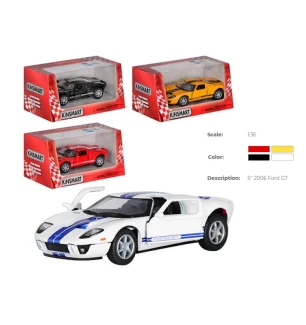 Модель машини KINSMART KT5092W (96шт/2) FORD GT (2006) металева інерційна відкриваються двері 4 види