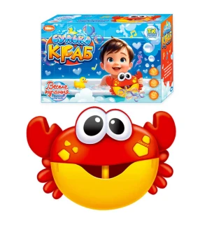 Піноутворювач для ванни "Булькокраб" 65558 (24шт/2) "TK Group" від батарейок мелодія у коробці  