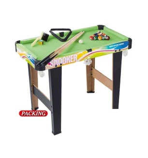Більярд дитячий 2035+3 (6шт) розмір стола 61х35х47 см 2 кийки кулі трикутник щіточка у коробці  