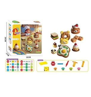 Тісто для ліплення 9029 (72шт) екструдер 4 кольори тіста фігурні форми ніж у коробці