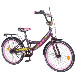 Велосипед 2-х колісний EXPLORER 20'' T-220116 (1шт) purple_pink з дзвінком, та ручним гальмом, в кор