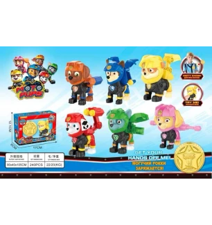 Мульт герої Щенячий патруль Paw Patrol PP PH528 (240шт/2) 6 видів відкривається рюкзак у коробці