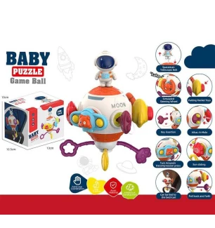 Бізіборд 666-1 (125шт) 8 забавок тріскачка гумові елементи для перетягування пискавка спінер попіт р