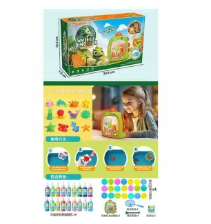 Набір для творчості HS 2100 (48шт) акваріум аквагель 4 кольори гелю порошок активатор 4 форми орбізи