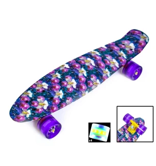 Пенніборд (Пенниборд) PENNY BOARD "Орхідея" PR71 (8шт) PU колеса світяться, в пак.