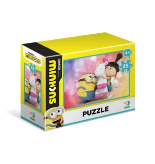 Пазл-міні 200359 (44шт) Dodo «Minions» Обійми з єдиноріжкою 35 елементів у коробці 6,5 × 9 × 3,5 см