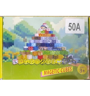 Конструктор магнітний Майнкрафт MY WORLD MINECRAFT 50A (100шт) 50 елементів у коробці