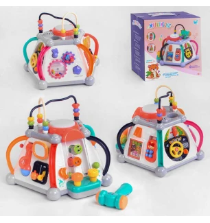 Музичний мультибокс сортер 12892 (12шт/2) "WToys" укр мовою світло звук у коробці  