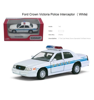 Модель машини KINSMART KT5342W (96шт/4)  FORD CROWN VICTORIA POLICE INTERCEPTOR інерційна у коробці 