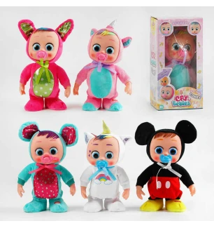 Інтерактивна іграшка C 62899 (36шт) 5 видів звук плаче сміється ходить висота 31 см у коробці