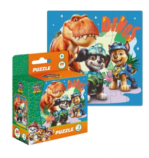 Пазли дитячі 200817 (40шт) Dodo «Paw Patrol» Ті-Рекс Тіммі 24 елементи у коробці 13,5*10*5 см