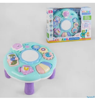 Гральний музичний столик 43285 (18шт) "TK Group" укр мовою 3в1 підсвічування мелодії 2 пісеньки звук