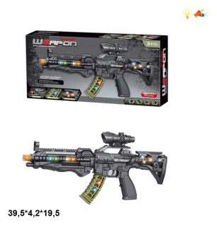 Автомат музичний 732B (72шт/2) батарейковий світиться у коробці 39,5*4,2*19,5 см