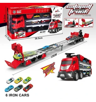 Трейлер-трек 825 (40шт) розмір 32х10х14 см довжина треку 120 см механічний запускач важіль розкладан