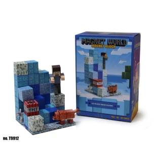 Конструктор магнітний Майнкрафт MY WORLD MINECRAFT T9912 (40шт) 48 елементів у коробці