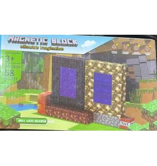 Конструктор магнітний Майнкрафт MY WORLD MINECRAFT Z05A (60шт) 58 елементів у коробці