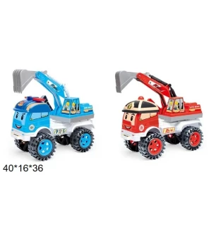 Вантажівка-екскаватор 317 (12шт) Robocar POLI 2 види у кульку 40*16*36 см