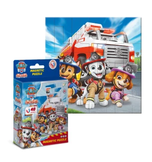 Магнітний пазл 200648 (28шт) Dodo «Paw Patrol. Пожежні» 40 елементів у коробці 13,5*5*11 см