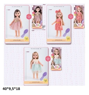 Лялька 38 см 69006-4/6/8 (36шт/2) з аксесуарами 3 види у коробцбі 40*9,5*18 см