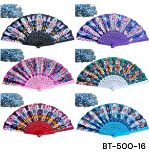 Віяло класичне BT-500-16 (600шт) мікс видів 12 шт в упаковці