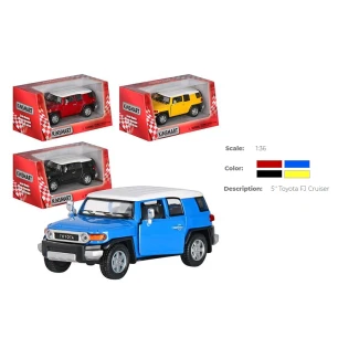 Модель машини KINSMART KT5343W (96шт/4) TOYOTA FJ CRUISER інерційна металева двері відкриваються