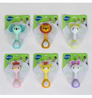 Брязкальце дитяче 3134 (48шт/2) "Hola" мелодії звуки підсвічування 6 видів на листі