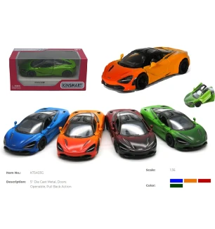 Модель машини KINSMART KT5403WG (96шт/4) "McLaren MSO 720S Gradient" у коробці 16*8*7,5 см