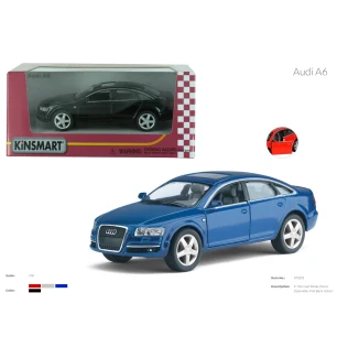 Модель машини KINSMART KT5303W (96шт/4) "AUDI A6" метал. інерц. відкр. дв. в кор. 16*8*7,5 см