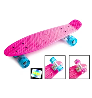 Пенніборд PENNY BOARD PINK 566713973 (8шт) PU колеса світяться у пакеті