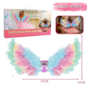 Крила D 2401-1 A (18шт/2) 80х45 см підсвічування рух мелодія ремінці для кріплення режими підсвічува