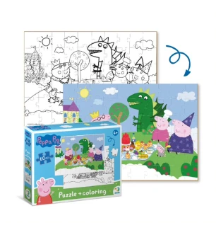 Пазли дитячі 200118 (36шт) Dodo «Peppa Pig» Казковий пікнік 2 в 1 60 елементів у коробці 18*24*4 см