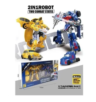 Набір трансформерів Transformer HS 90 (12шт) 2 види 2 роботи зброя у коробці