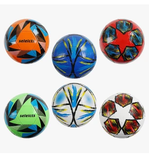 М'яч футбольний C 70126 (100шт) 6 кольорів розмір №5 матеріал PVC 280 грамів гумовий балон 