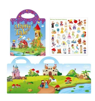 Зошит з наліпками LY 63022 (200шт) багаторазові наліпки у пакеті  