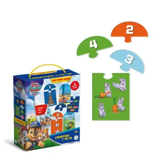 Гра навчальна 200621 (32шт) Paw Patrol «Лічба від 1 до 10» у коробці 18×6,4×15 см
