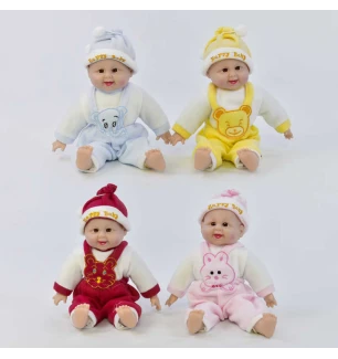 Пупс-сміхотун Х 1428 (100шт/2) 4 види сміється у пакеті