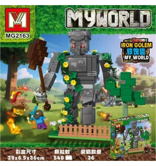 Конструктор Майнкрафт MY WORLD MINECRAFT MG1125 (36шт/2) 548 елементів у коробці 39*6,5*36 см