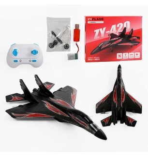 Літак на р/к C 71558 (28шт) підсвічування 2.4 GHz запасні лопаті акумуляторний у коробці  