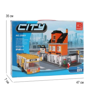 Конструктор AUSINI 25801 (12шт/2) "City" 546 деталей у коробці  