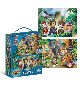 Пазли дитячі 2 в 1 200572 (12шт) Dodo Paw Patrol «Пригоди у Джунглях» 24+36 елементів у коробці 