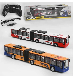 Автобус на р/к 666-676 NA (24шт) "Міський транспорт" 2 види акумулятор 3.7V управління 2.4GHz підсві