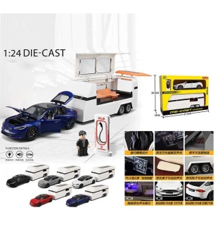 Машина метал-пластик M 92319-6 (24шт) інерція підсвічування звуки пісня англ відкриваються дверцята 