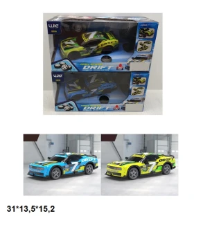Машина легкова акумуляторна на р/к UJ99-PY222 (36шт/2) USB світиться дрифтує 2 види у коробці 31*13,