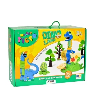 Набір для креативної творчості "Містер тісто - Dino Land" 41035 (5шт) у коробці 31,6*22,8*11 