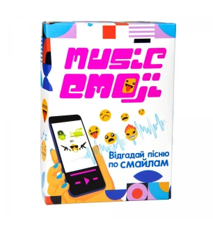 Настільна гра Music Emoji 30249 (40шт) розважальна Strateg у коробці 13,5 х 9,5 х 2,6 см