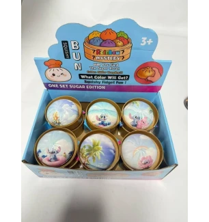 Іграшка антистрес-сквіш 8,5 см 110726 (288шт/2) "Squeezy Dumplings" Стіч Stich м'який пельмень арома
