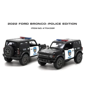 Модель машини KINSMART KT5438WP (96шт/4) FORD BRONCO (2022) Police металева інерційна